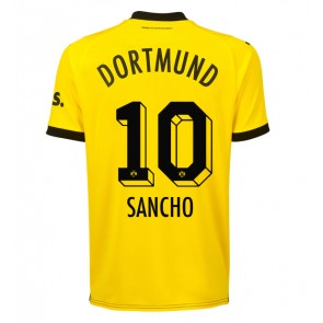 Borussia Dortmund Jadon Sancho #10 Replika Hjemmebanetrøje 2023-24 Kortærmet